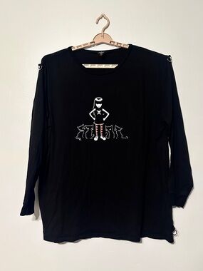 Emily the Strange x Dolls Kill Long Sleeve Graphic Tee Shirt size 2X